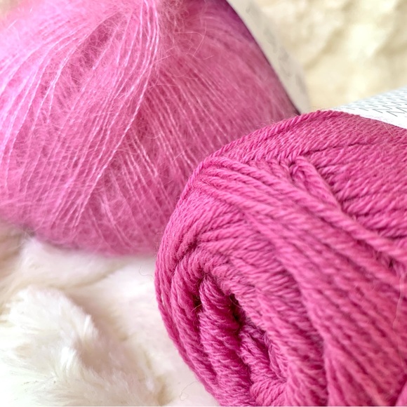 SANDNES GARN Sunday Yarn + Tynn Silk Mohair Yarn New 2 Skeins - Picture 3 of 9